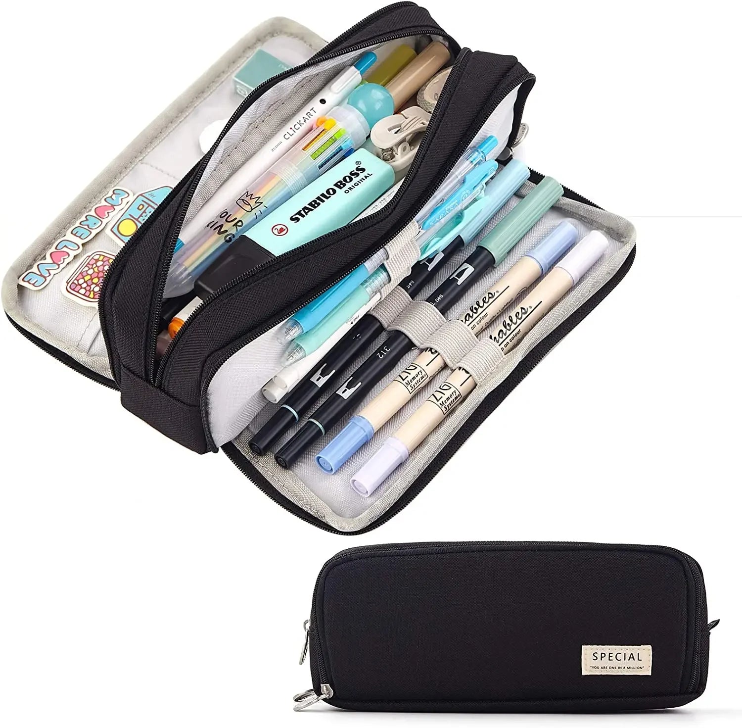 Trousse 3 compartiments - Rangement clair et optimisé