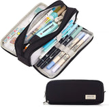 trousse 3 compartiments noir