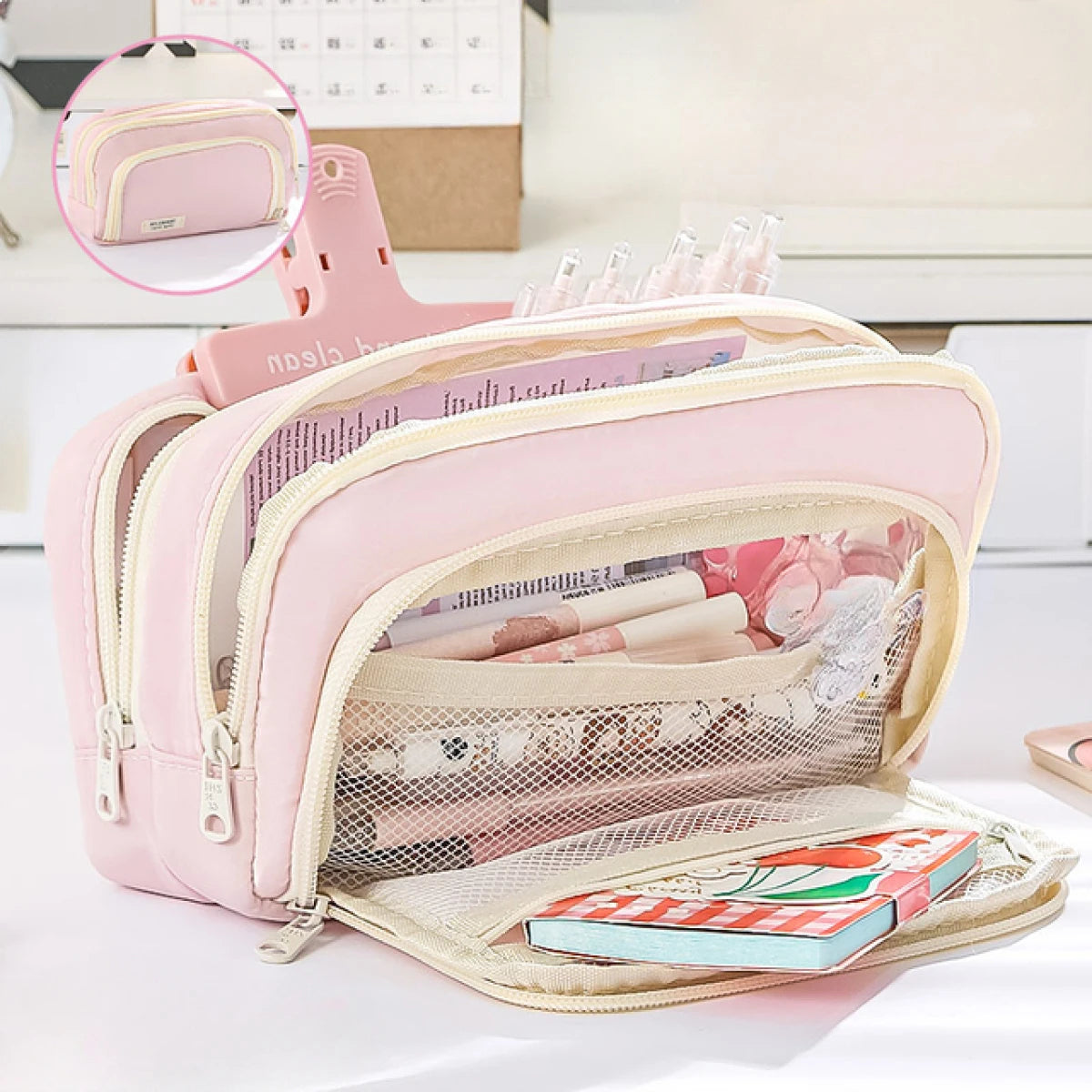 Trousse Scolaire XXL - Grande Capacité de Rangement 🎒